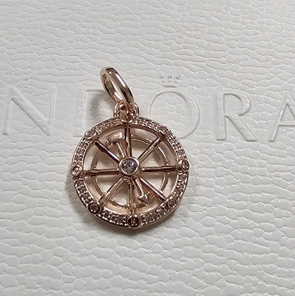 Pandora ME Wheel of Fortune Medallion Charm - Picture 5 of 7